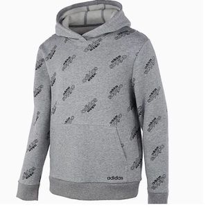 BOYS ADIDAS ALL OVER PRINT LOGO HOODIE